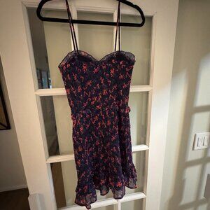 AQUA Smocked Mini Dress